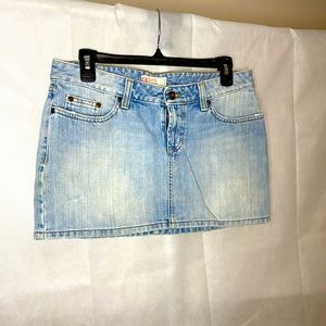 Light Denim Mini Skirt